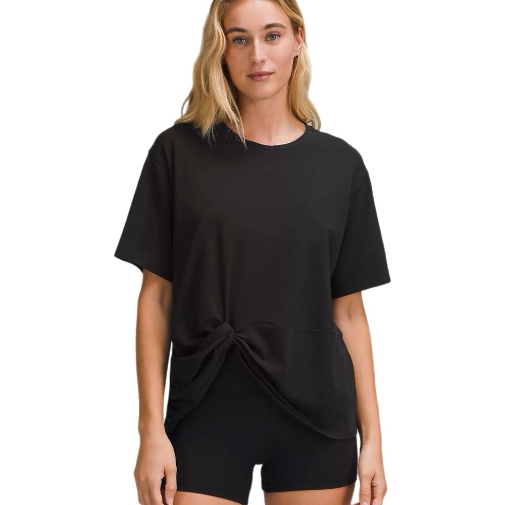 Twist Front Oversized Fit Tee